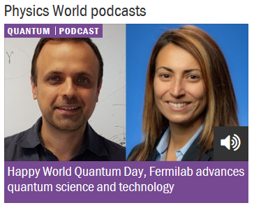 Physics World podcast episode about the World Quantum Day image