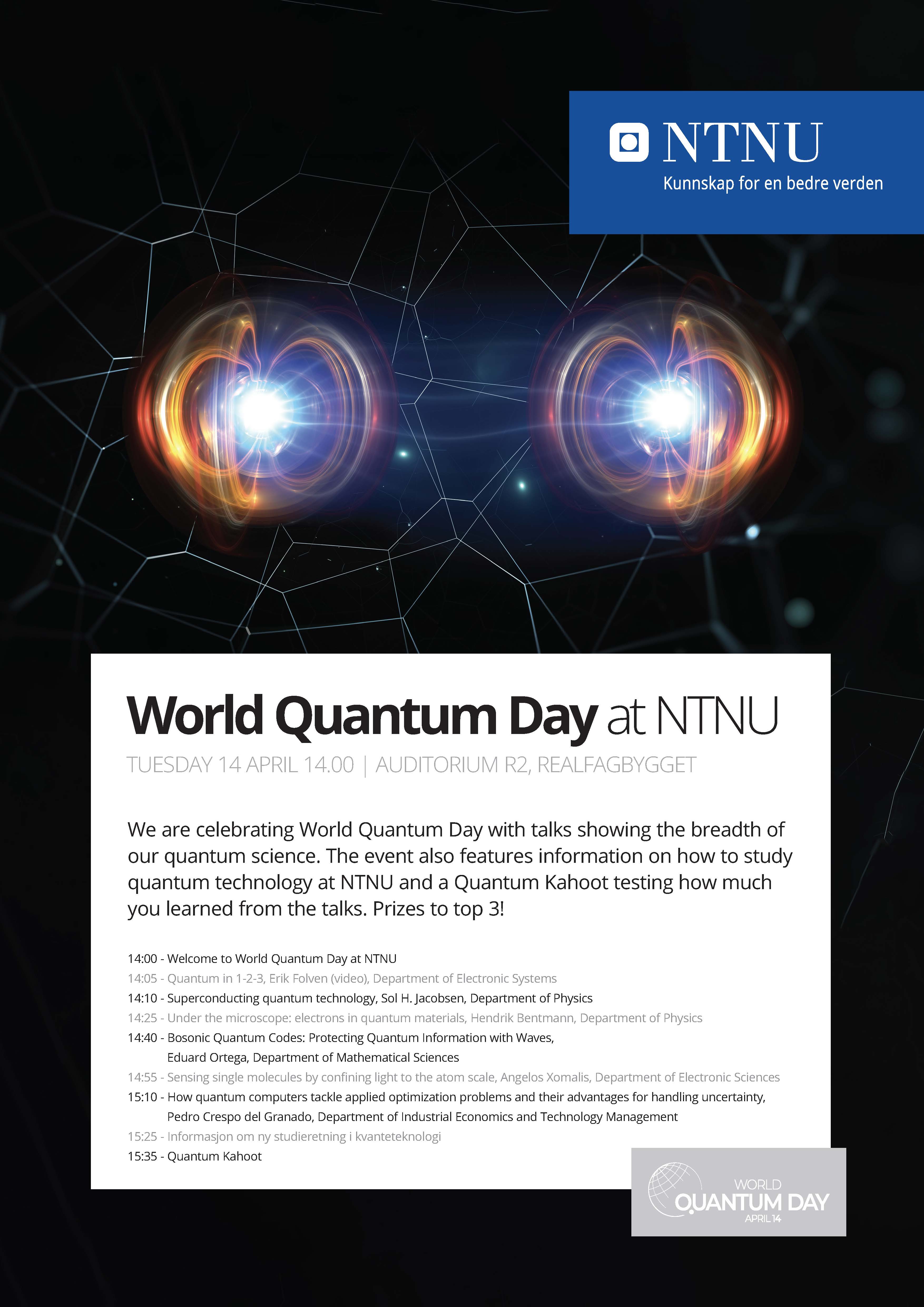 World Quantum day at NTNU alt